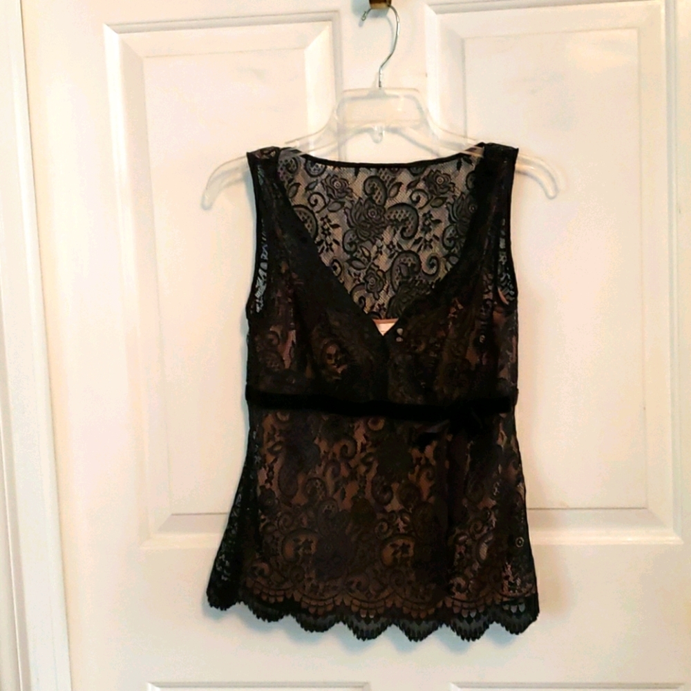 Ann Taylor Loft Lacey sleeveless top